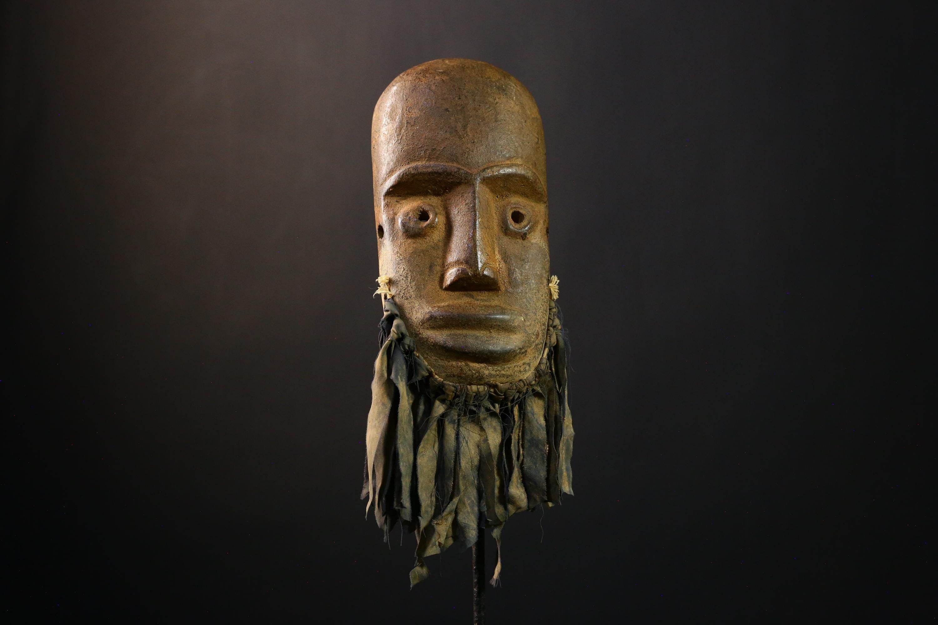 African Mask - Vintage Dan Gio Tribal Wall Art - Hand-Carved Unique Collectible Decor for Home and Ethnic Art Display-G3719