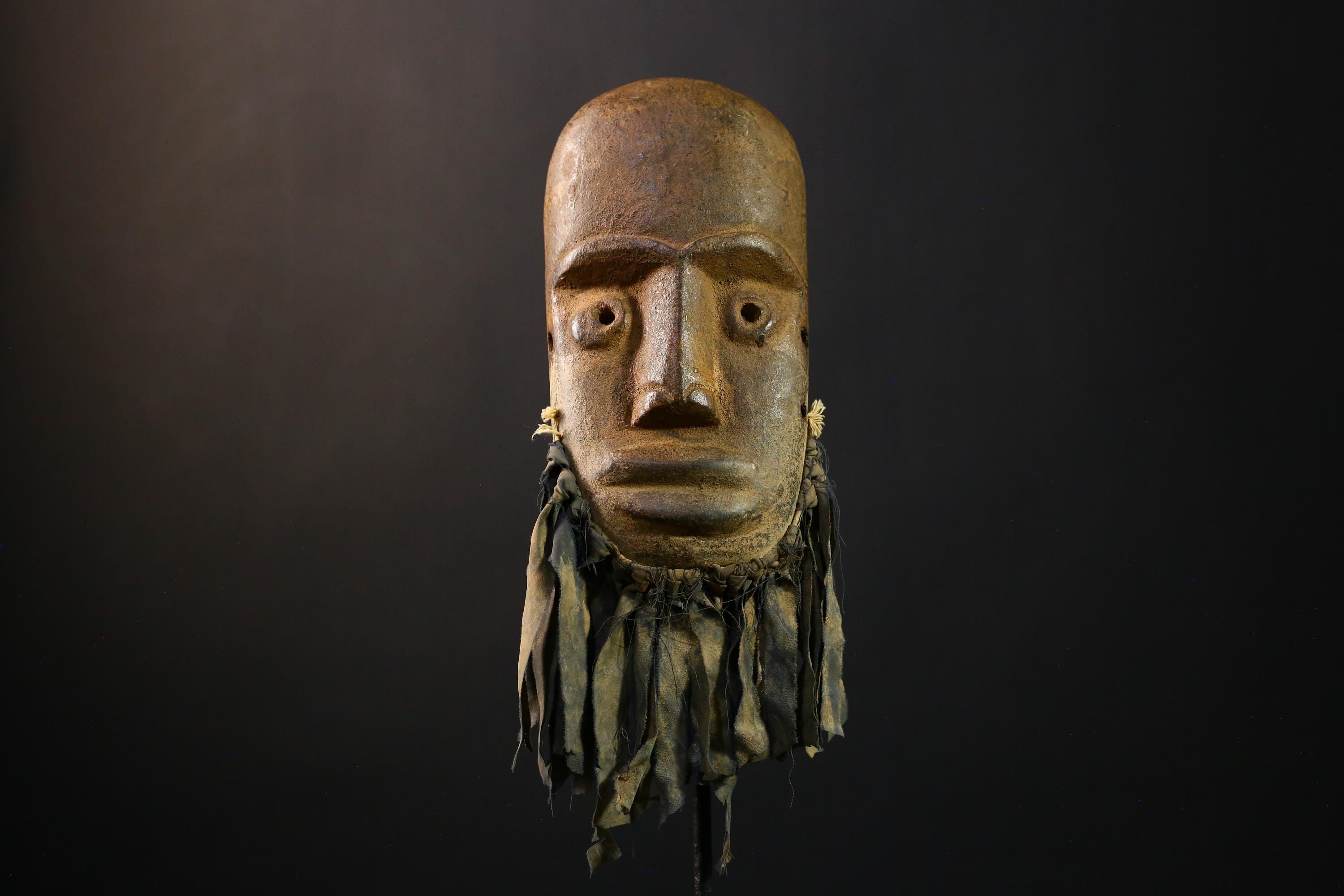 African Mask - Vintage Dan Gio Tribal Wall Art - Hand-Carved Unique Collectible Decor for Home and Ethnic Art Display-G3719