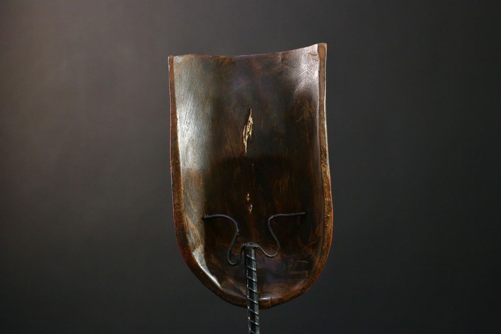 African Mask - Authentic Makonde Belly Mask, Hand-Carved Wooden Wall Art, Unique Tribal Decor, Cultural Home Accent for Collectors-G3753