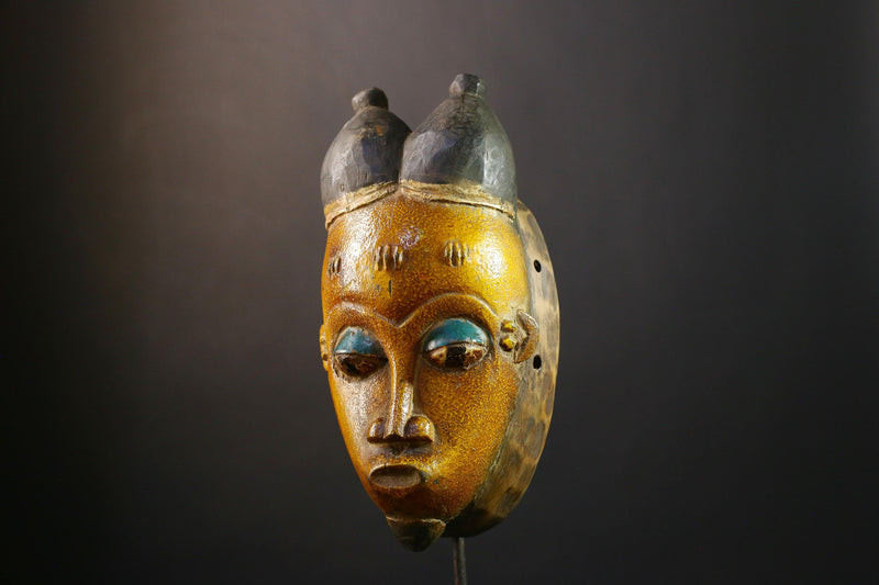 African Mask Authentic Guro Tribal Mask, Unique Cultural Art Piece, Handcrafted Home Decor, Ethnic Wall Sculpture for Collectors-G3765