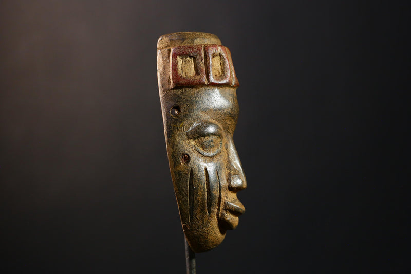 African Mask Dan Wooden Mano Mask, Hand-Carved Wall Decor, Unique Tribal Art, Cultural Home Accent, Ethnic Sculpture Collectible Piece-G3761