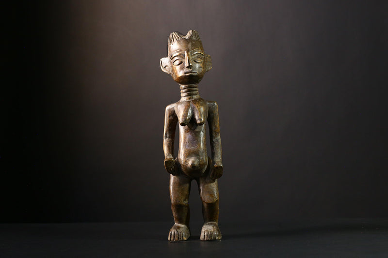 African Vintage Nkisi Nkondi Statue - African Collectible Voodoo Doll Art-G3754