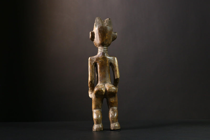 African Vintage Nkisi Nkondi Statue - African Collectible Voodoo Doll Art-G3754