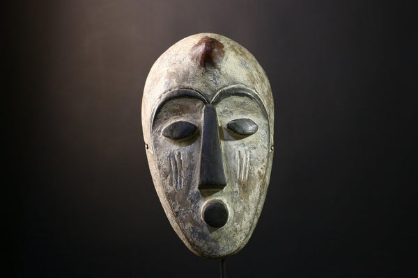 Africana Mask - Unique Bwami Tribal from Congo, Handcrafted Wall Art, Ethnic Home Decor, Cultural Sculpture Collectible-G2100