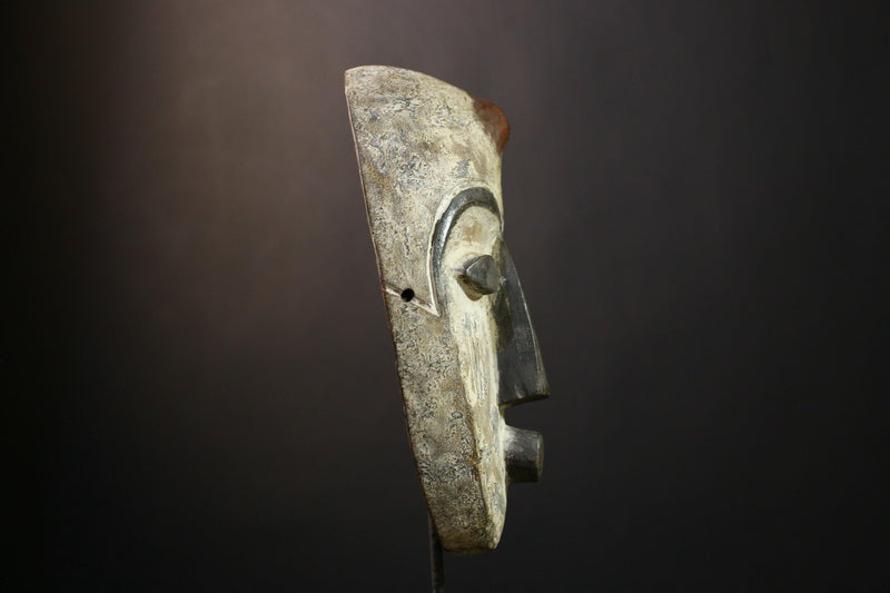 Africana Mask - Unique Bwami Tribal from Congo, Handcrafted Wall Art, Ethnic Home Decor, Cultural Sculpture Collectible-G2100