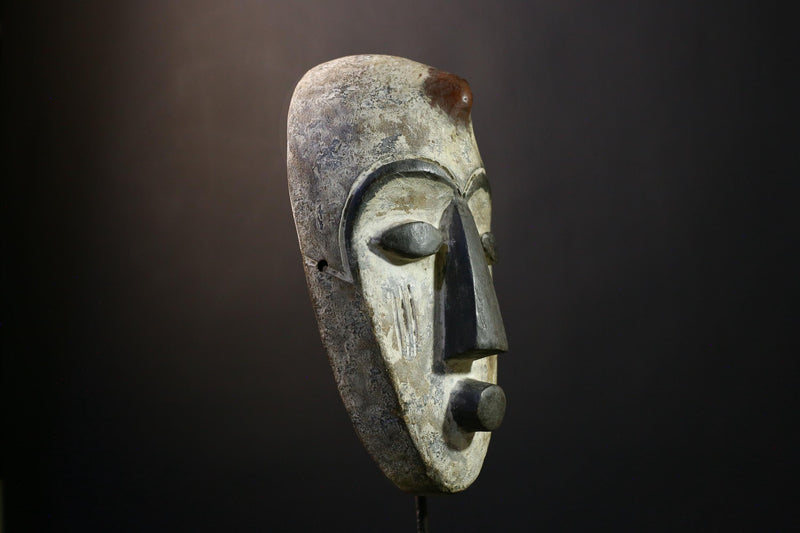 Africana Mask - Unique Bwami Tribal from Congo, Handcrafted Wall Art, Ethnic Home Decor, Cultural Sculpture Collectible-G2100