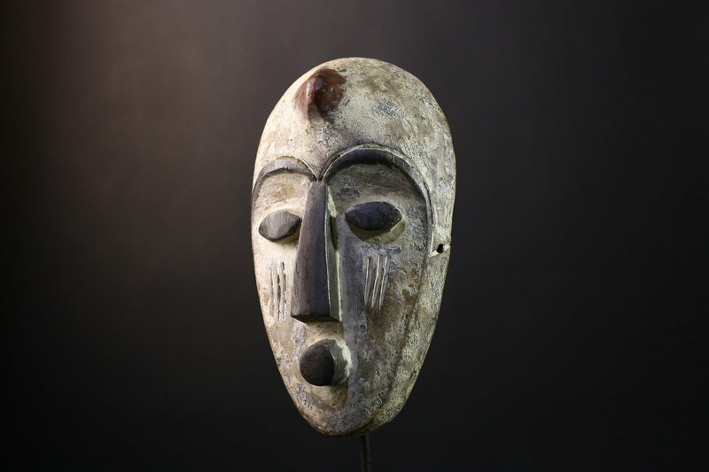 Africana Mask - Unique Bwami Tribal from Congo, Handcrafted Wall Art, Ethnic Home Decor, Cultural Sculpture Collectible-G2100