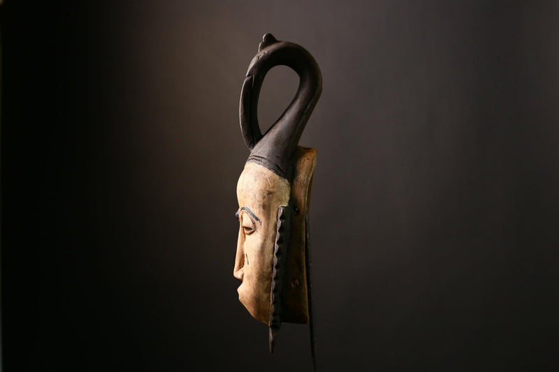 African Baule Mask Handcrafted Wall Art | Unique Home Decor | African Masks for Wall | Cultural Sculpture for Collectors-G4039