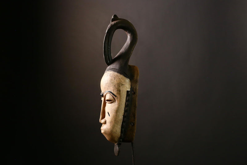 African Baule Mask Handcrafted Wall Art | Unique Home Decor | African Masks for Wall | Cultural Sculpture for Collectors-G4039