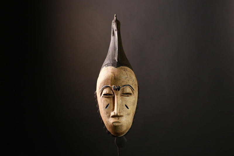 African Baule Mask Handcrafted Wall Art | Unique Home Decor | African Masks for Wall | Cultural Sculpture for Collectors-G4039