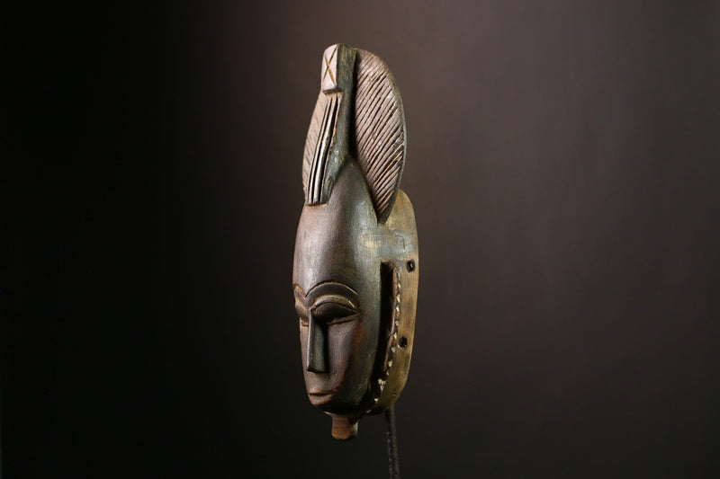 African Baule Mask Handcrafted Wall Art | Unique Home Decor | African Masks for Wall | Cultural Sculpture for Collectors-G4037