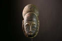 African Baule Mask Handcrafted Wall Art | Unique Home Decor | African Masks for Wall | Cultural Sculpture for Collectors-G4035