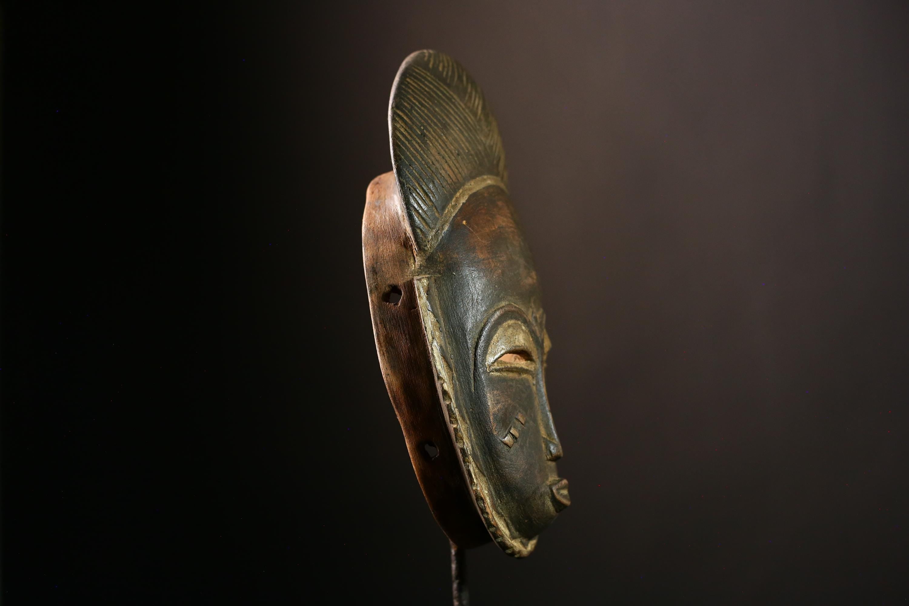 African Baule Mask Handcrafted Wall Art | Unique Home Decor | African Masks for Wall | Cultural Sculpture for Collectors-G4035