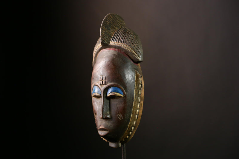 African Baule Mask Handcrafted Wall Art | Unique Home Decor | African Masks for Wall | Cultural Sculpture for Collectors-G4033