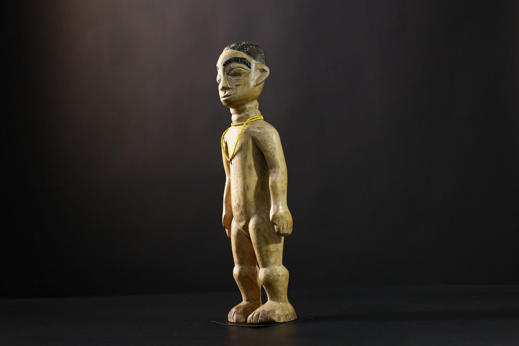 African Figure Igbo Alusi Deity Handcarved Wood Tribal Sculpture Ethnic Collectible Home Accent Piece Authentic Wall Decor Nigerian -6674