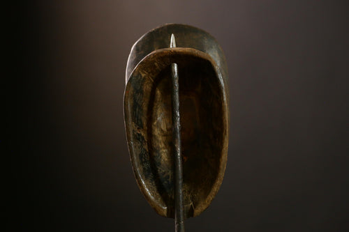 African Baule mask Antique Hand Carved Wooden Tribal Wall Hanging Decor-8614