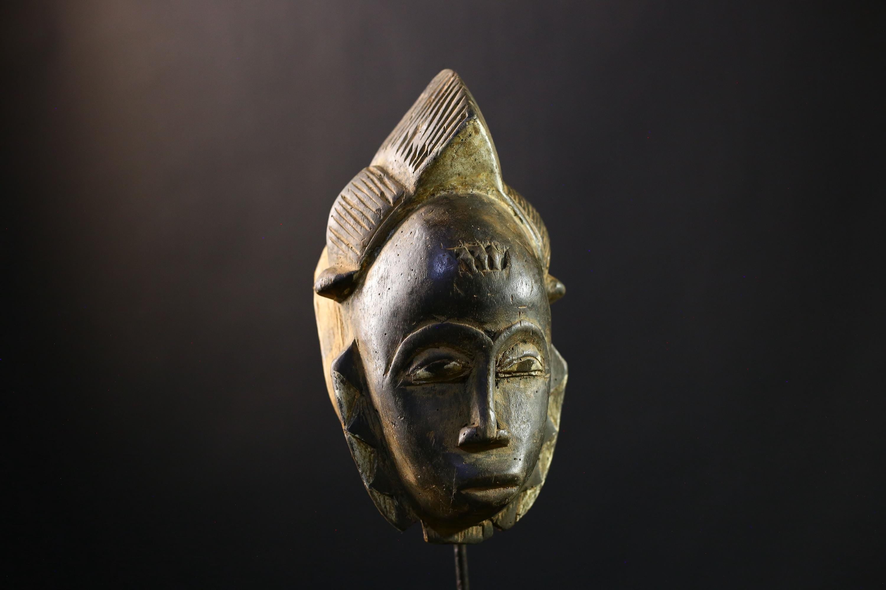 African | Guro Style Mask | Vintage Hand-Carved | Wooden Tribal Sculpture | Unique Wall Art | Ethnic Home Decor | Collectors Piece-G1987