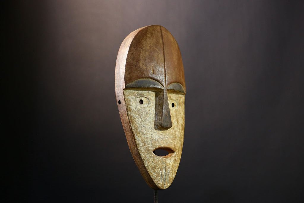 Africa Lega Idimu Mask | Hand-Carved Tribal Mask | Vintage African Wood Sculpture | Authentic Collectible Mask | Ethnographic Art Piece-6836