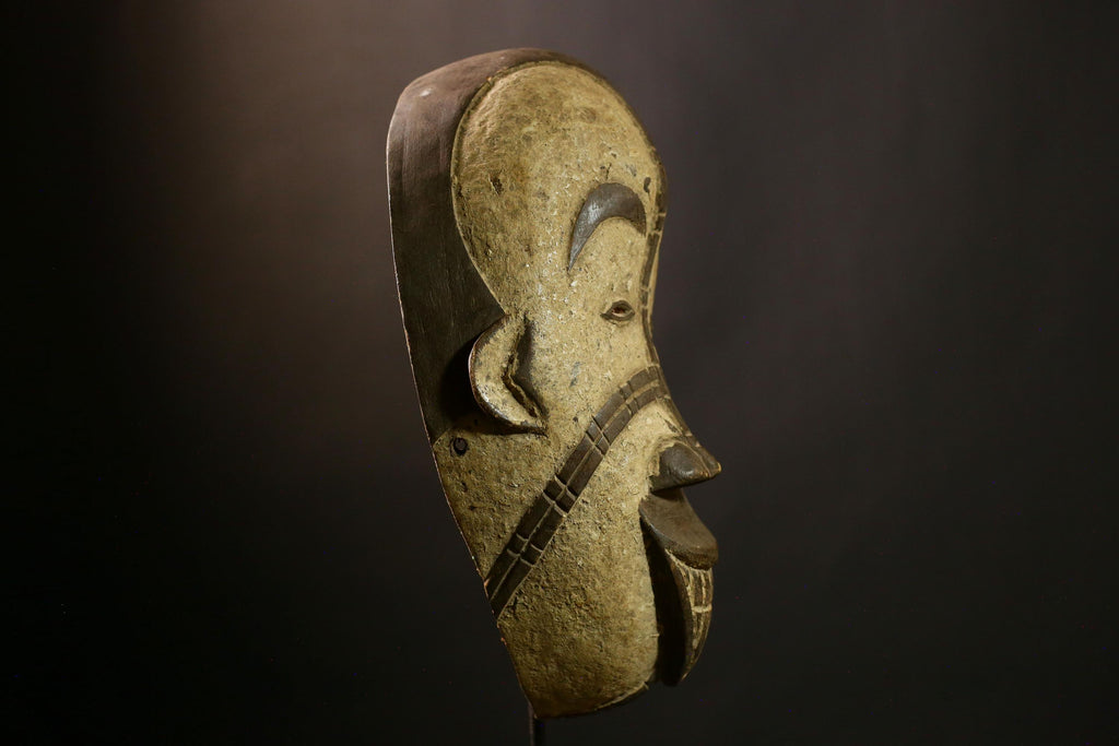 African BEGA mask Hand Carved Wood Tribal Wall Hanging Decor Art Piece -2752