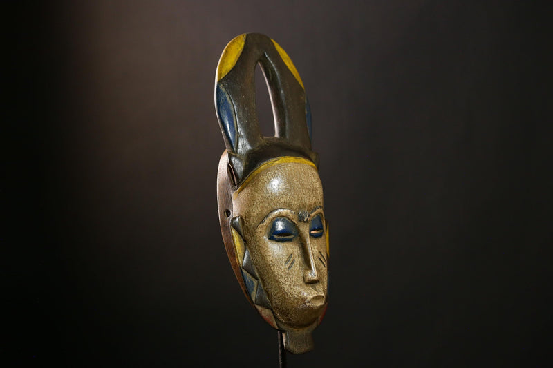 African Mask Tribal Mask Baule Antique Handmade Masks Masks for wall-G4137