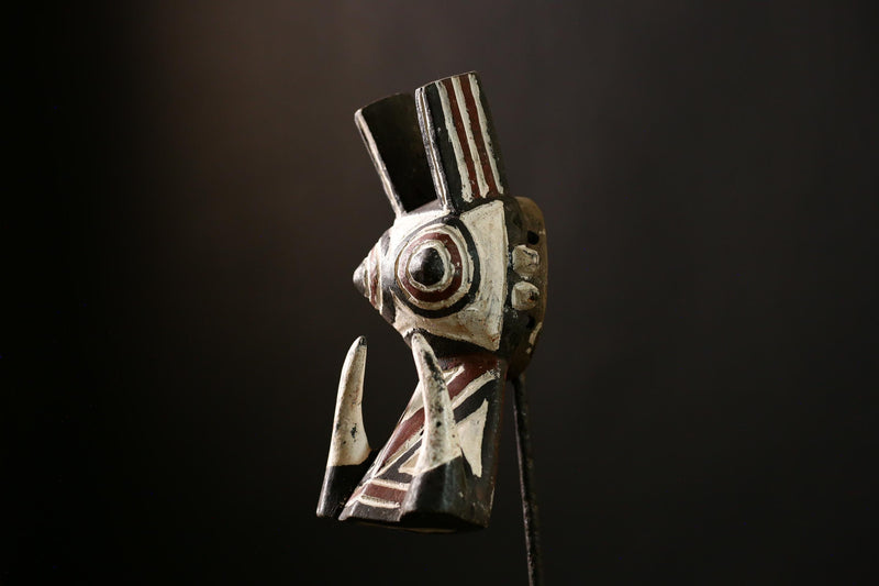African Bush Pig Mask Face Mask Bwa Kurumba Mossi Mask Wall Hanging -G4150