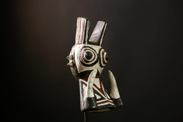 African Bush Pig Mask Face Mask Bwa Kurumba Mossi Mask Wall Hanging -G4150