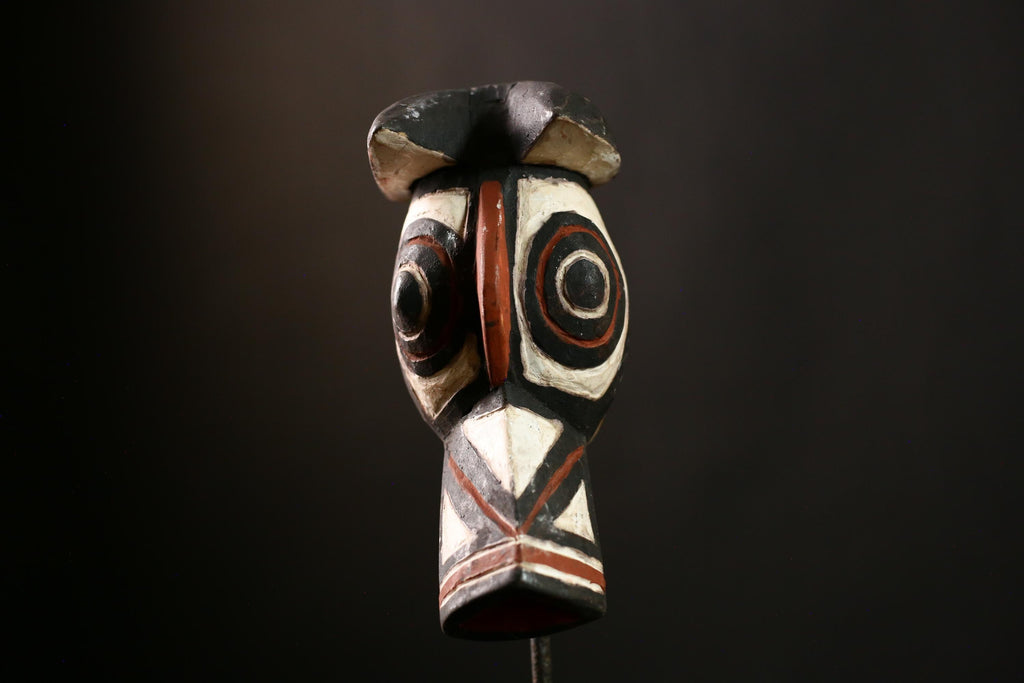 African hunting BOBO dog Bwa Mask Tribal Wall Hanging Kurumba Mossi-G4149