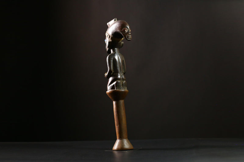African Staff Handcrafted Wooden Decor Unique Art Piece from Africa-G4158
