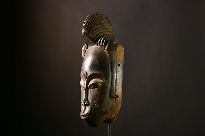 African Guro mask Vintage Home Decor Wall Hanging Unique Tribal Art Piece-5656