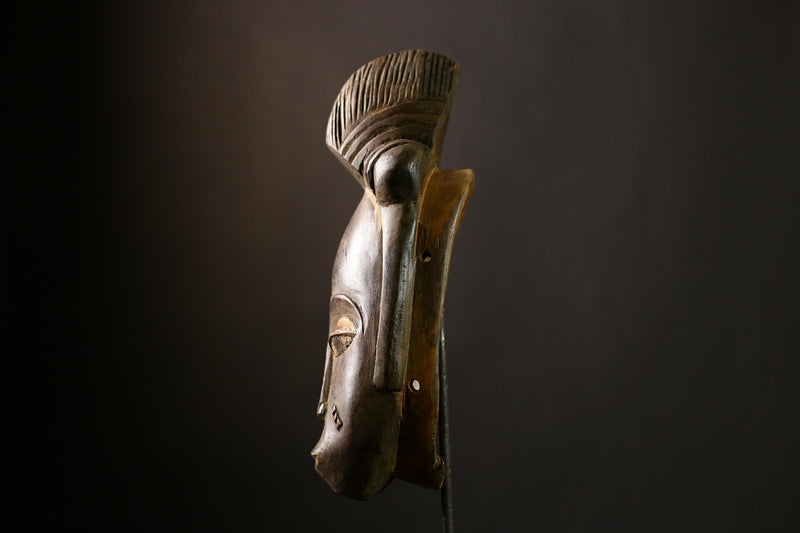 African Guro mask Vintage Home Decor Wall Hanging Unique Tribal Art Piece-5656