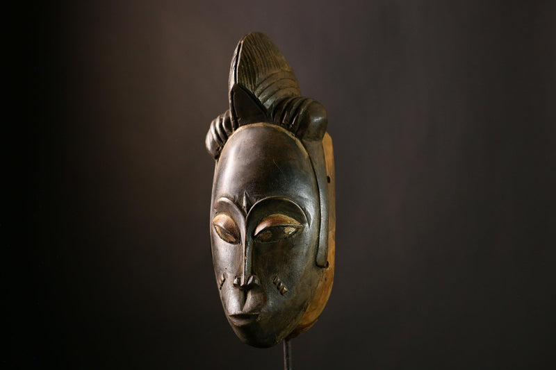 African Guro mask Vintage Home Decor Wall Hanging Unique Tribal Art Piece-5656