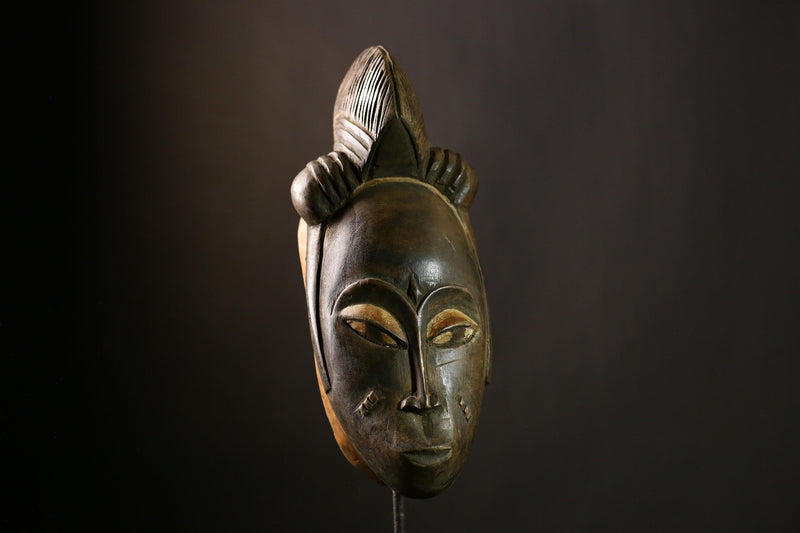 African Guro mask Vintage Home Decor Wall Hanging Unique Tribal Art Piece-5656