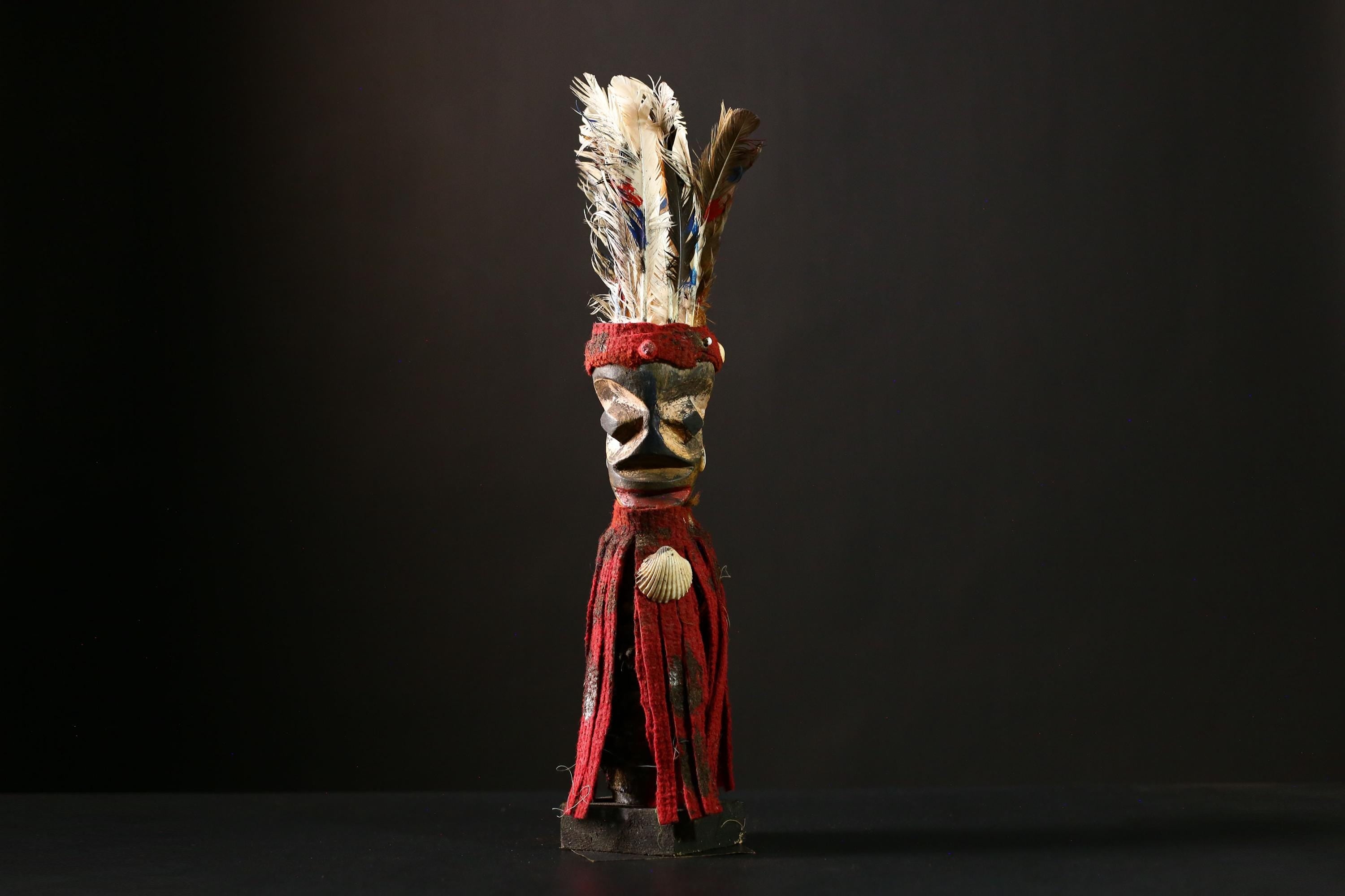 Africanisi Nkondi Statue - Voodoo Figure from Congo - Magic Ritual Artwork - Unique Tribal Art, Spiritual Decor for Collectors-G4193