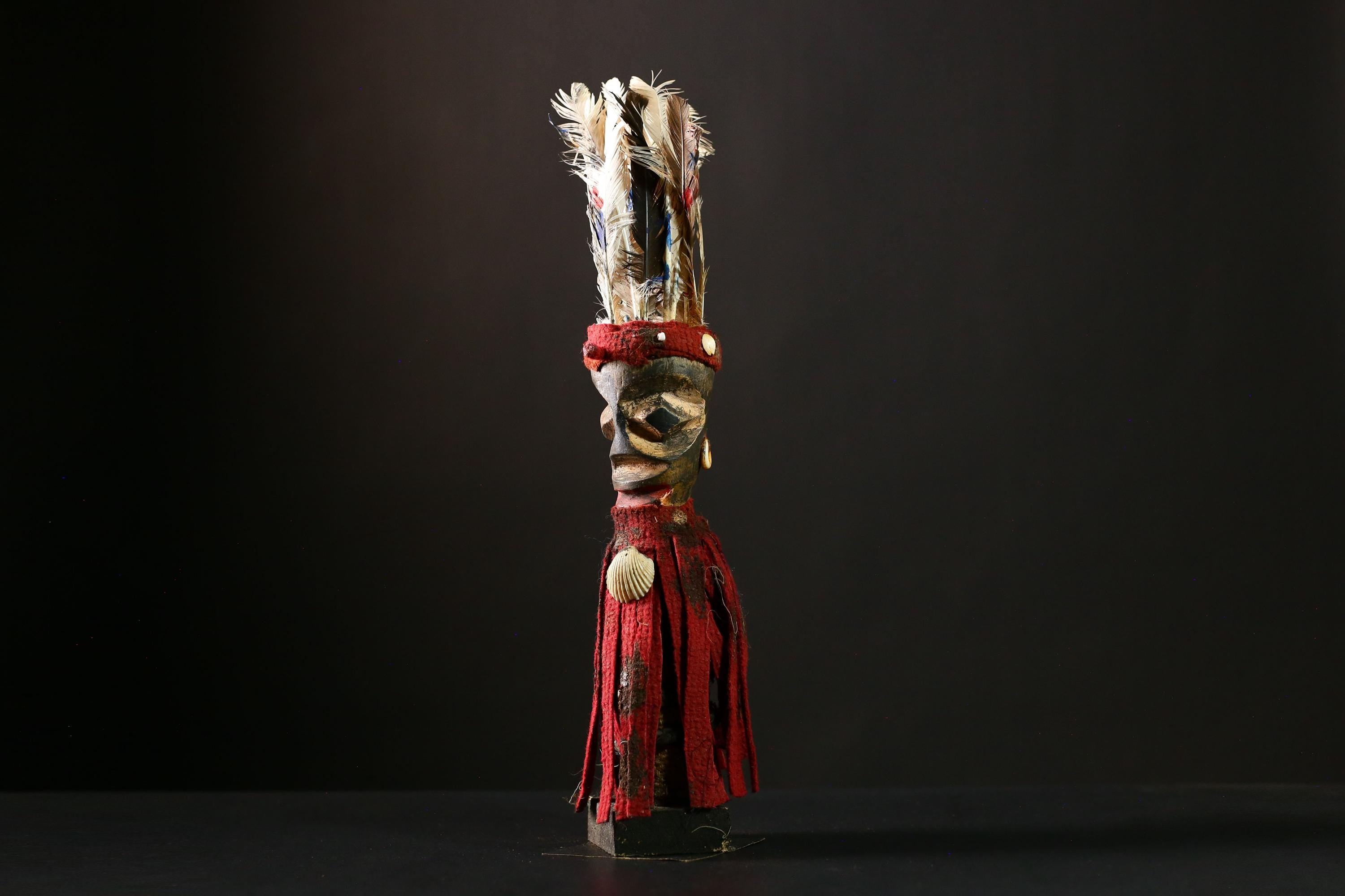 Africanisi Nkondi Statue - Voodoo Figure from Congo - Magic Ritual Artwork - Unique Tribal Art, Spiritual Decor for Collectors-G4193