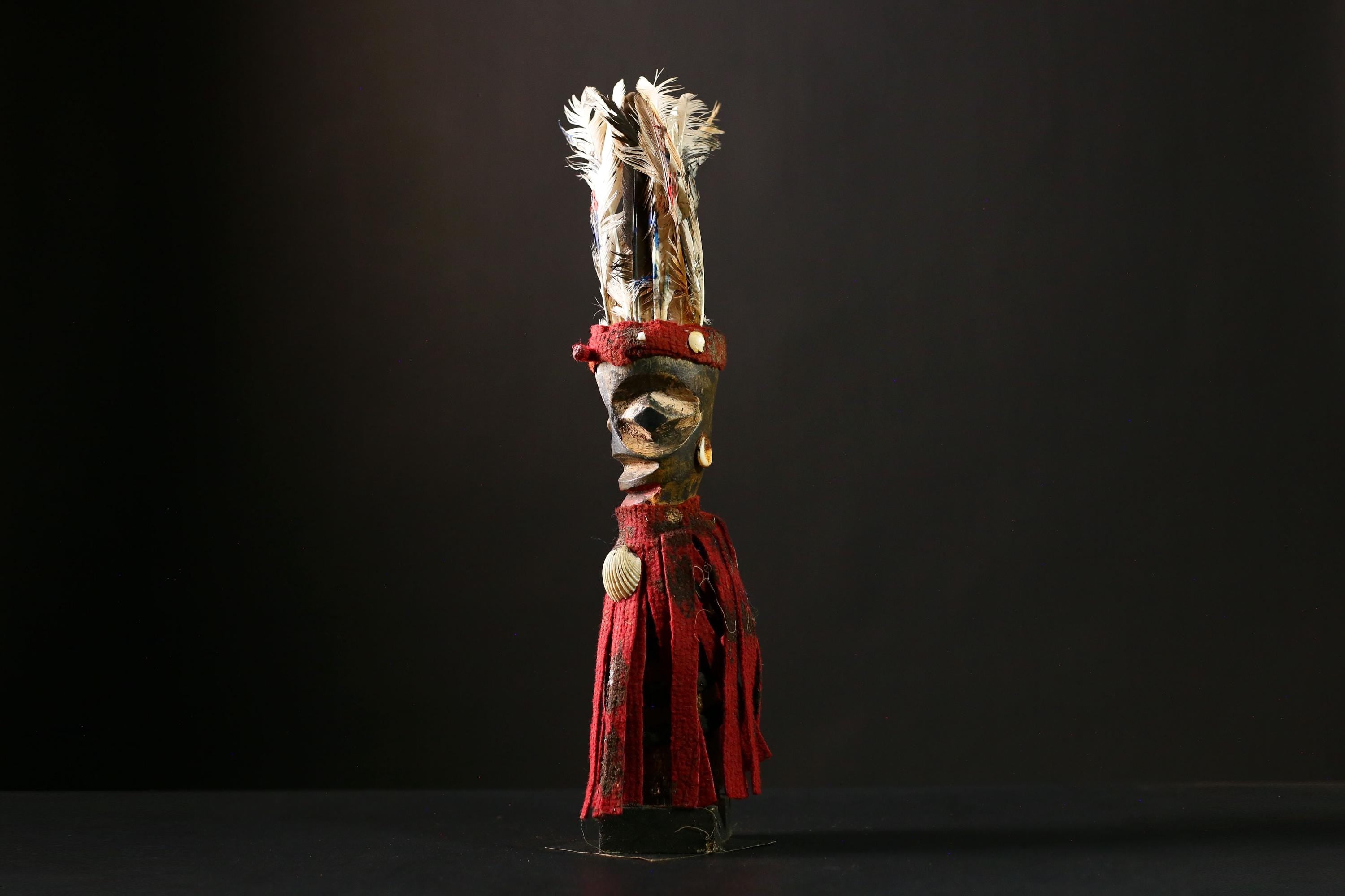 Africanisi Nkondi Statue - Voodoo Figure from Congo - Magic Ritual Artwork - Unique Tribal Art, Spiritual Decor for Collectors-G4193