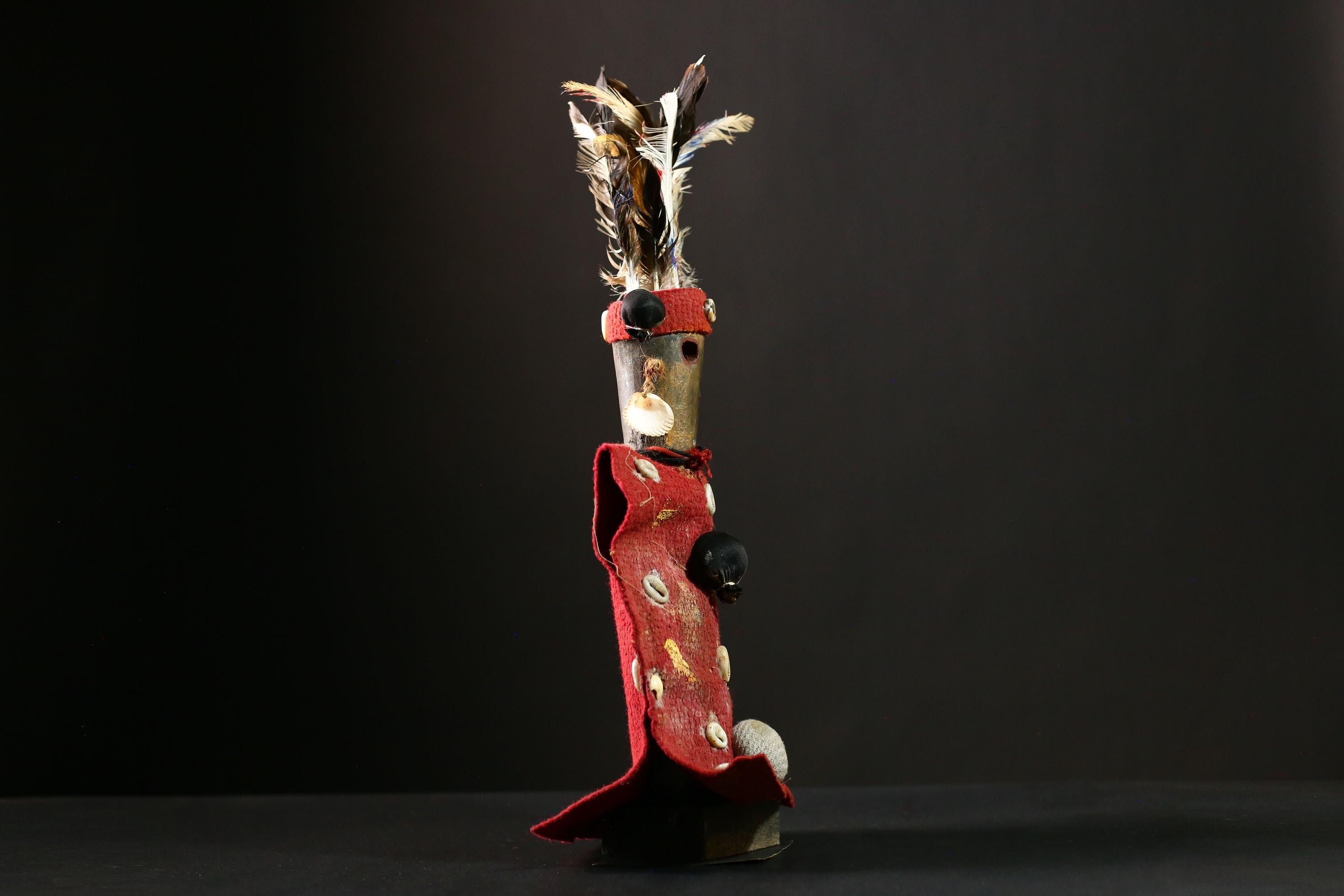 African Voodoo Nkisi Nkondi Statue Vintage Collectible Doll Piece Statue -G4186