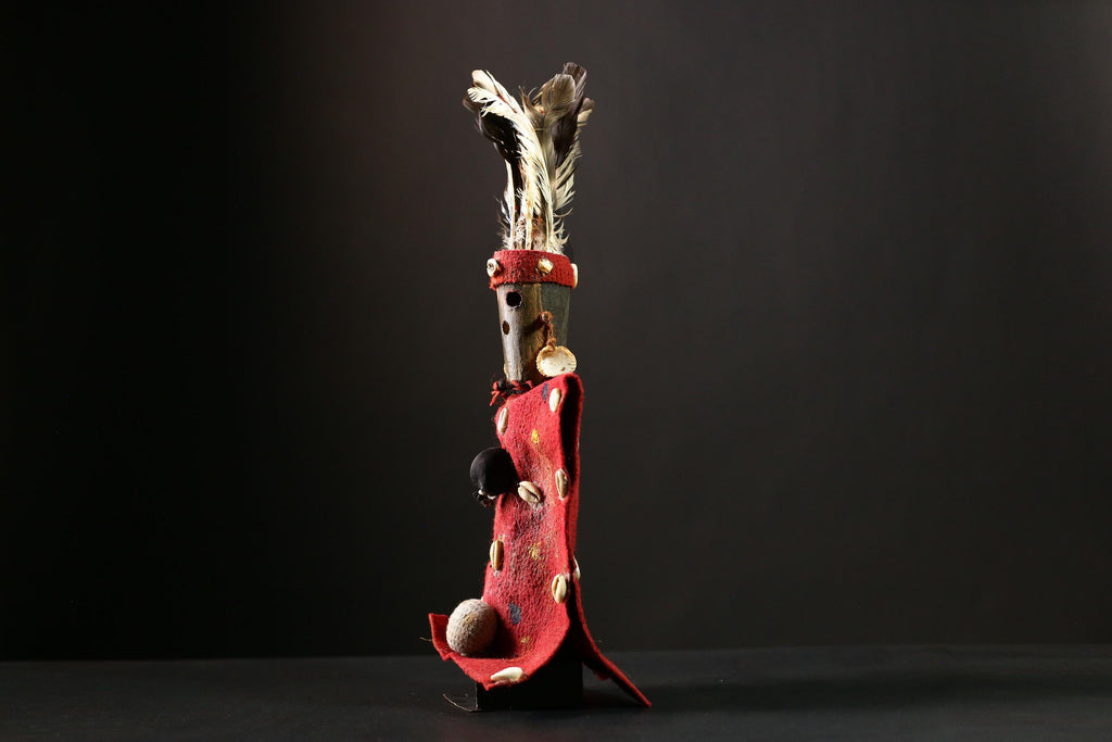 African Voodoo Nkisi Nkondi Statue Vintage Collectible Doll Piece Statue -G4186