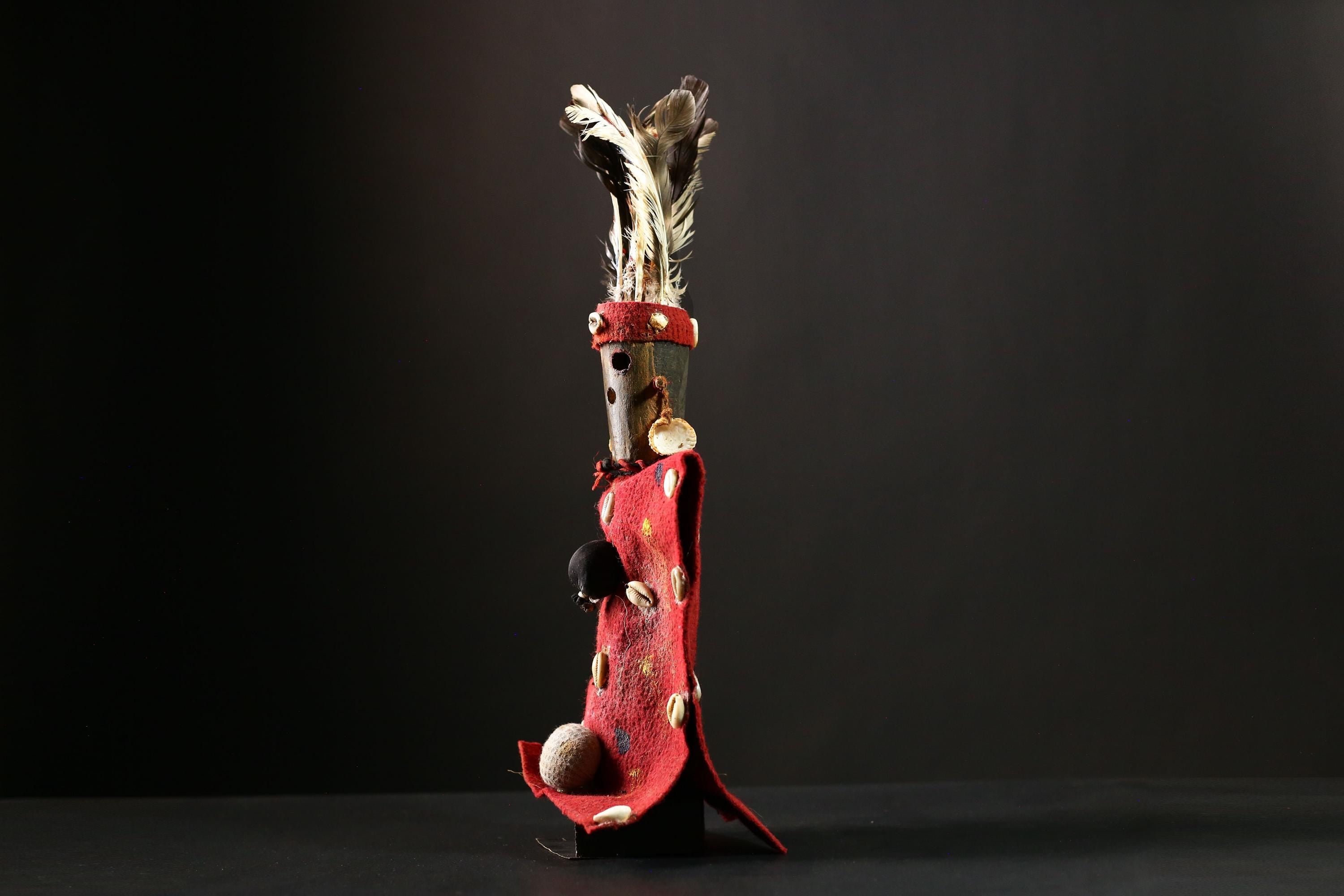African Voodoo Nkisi Nkondi Statue Vintage Collectible Doll Piece Statue -G4186