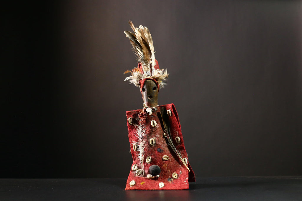African Nkisi Nkondi Statue African Tribal Fetish Figure Kongo Collectible-G4215
