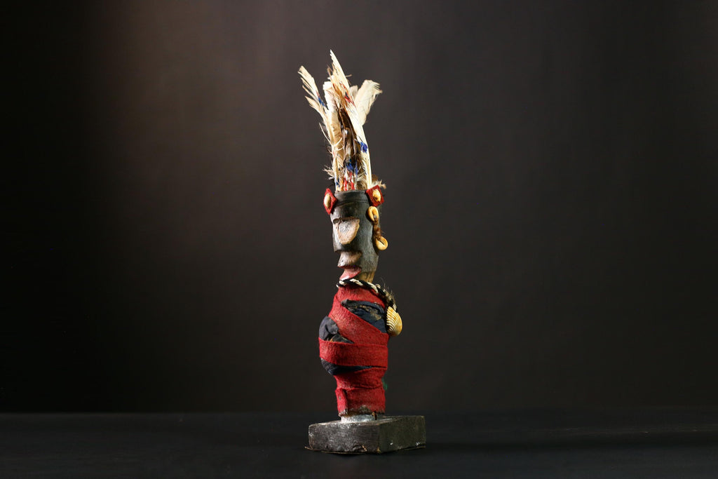 African Vintage Nkisi Nkondi Statue - African Collectible Voodoo Doll Art-G4201