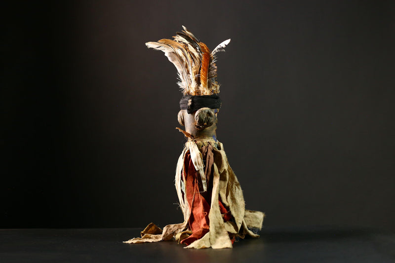 Africa Nkondi Nkisi Statue | Unique Tribal Sculpture | Vintage Voodoo Doll Art | Collectible Home Decor | African Cultural Piece-G4227