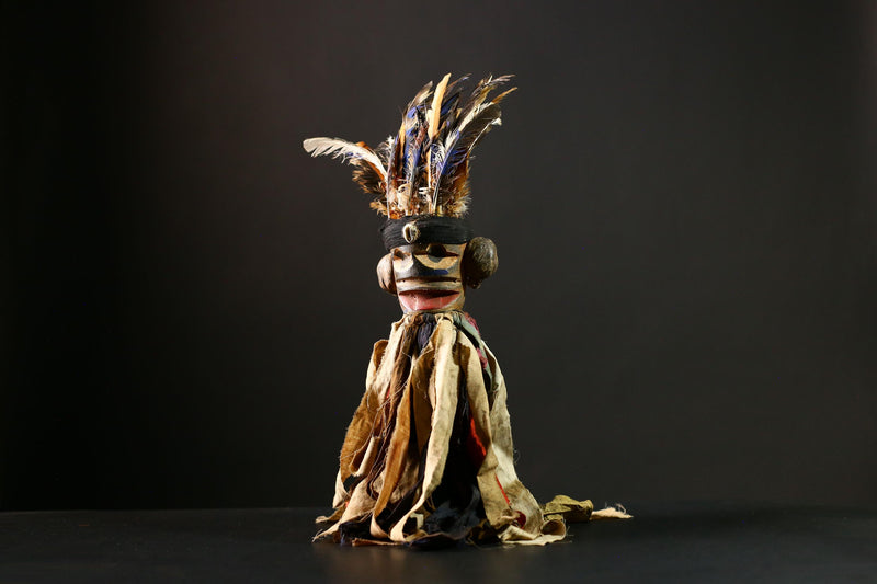 Africa Nkondi Nkisi Statue | Unique Tribal Sculpture | Vintage Voodoo Doll Art | Collectible Home Decor | African Cultural Piece-G4227