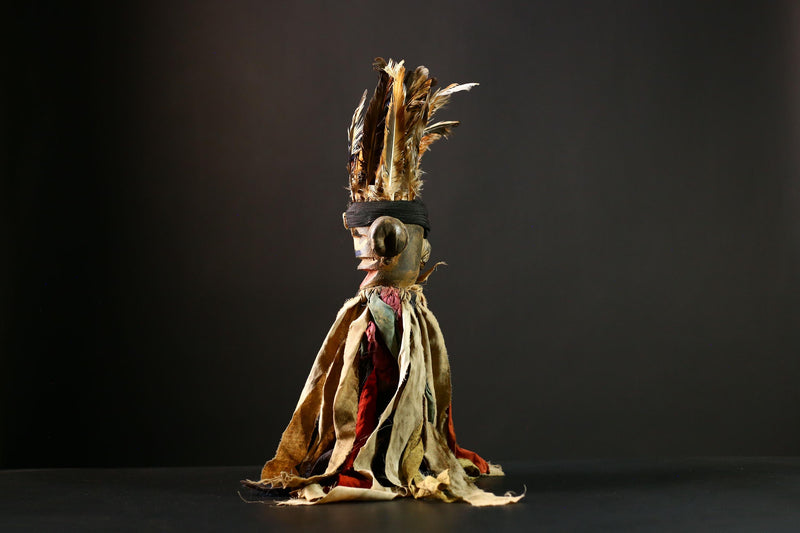 Africa Nkondi Nkisi Statue | Unique Tribal Sculpture | Vintage Voodoo Doll Art | Collectible Home Decor | African Cultural Piece-G4227