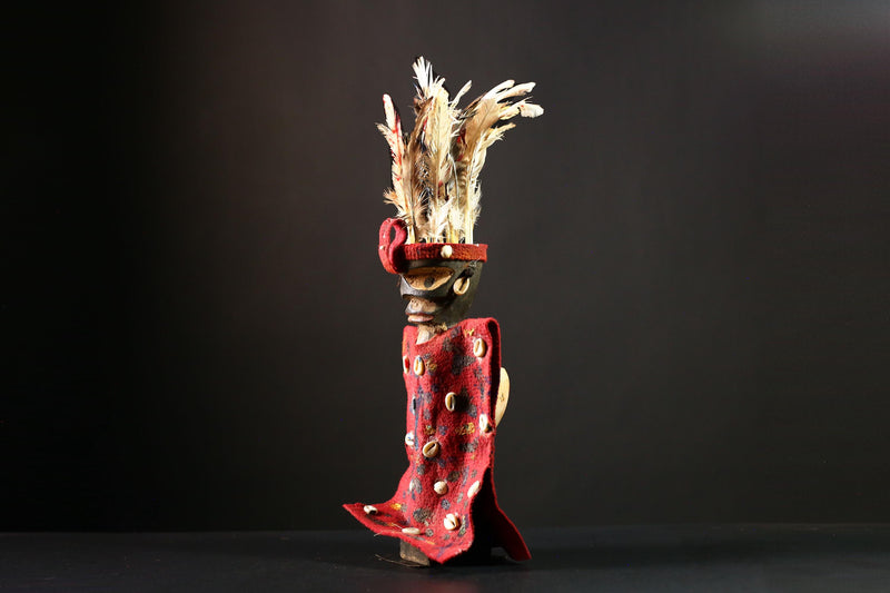 Africa Nkondi Nkisi Statue Unique Voodoo Art Sculpture Authentic Tribal Collectible Decor Stunning African Home Art Piece-G4223