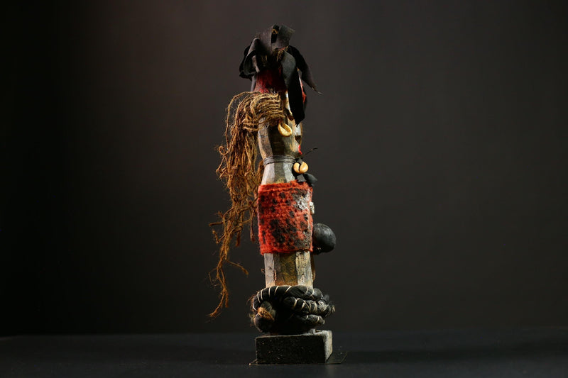 Africa Nkisi Voodoo Statue Sculpture - Kongo Spirit Figure, Collectible Art Object, Unique African Decor, Handmade Cultural Piece-G4221