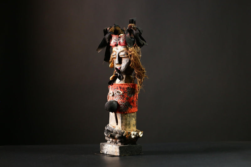 Africa Nkisi Voodoo Statue Sculpture - Kongo Spirit Figure, Collectible Art Object, Unique African Decor, Handmade Cultural Piece-G4221