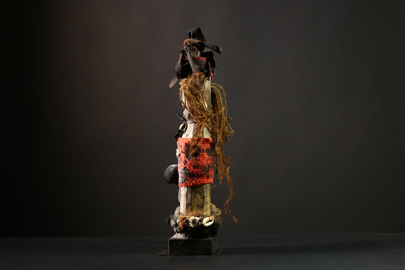 Africa Nkisi Voodoo Statue Sculpture - Kongo Spirit Figure, Collectible Art Object, Unique African Decor, Handmade Cultural Piece-G4221