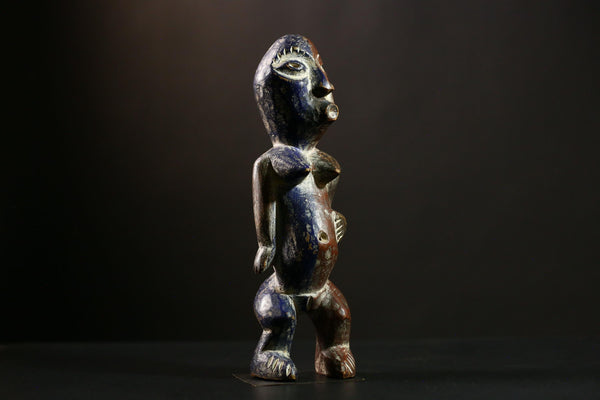 African FANG Figure, Hand-Carved Tribal Wooden Ancestor Statue Art-6531