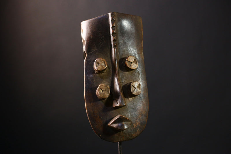 African Grebo Mask, Beautiful Hand-Carved Cultural Wall Decor Collectors-G4231