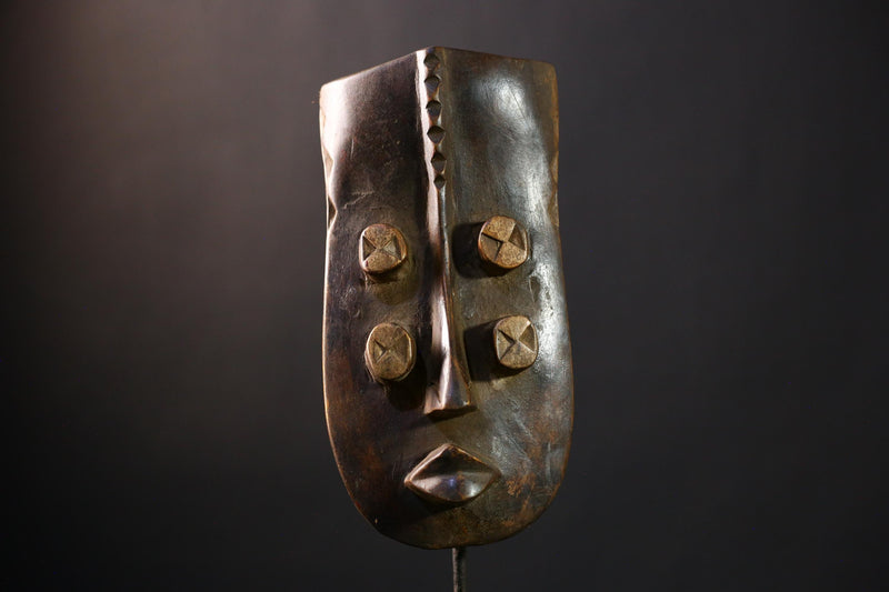 African Grebo Mask, Beautiful Hand-Carved Cultural Wall Decor Collectors-G4231